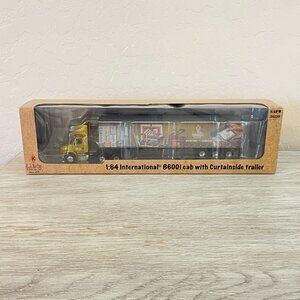 New JJ Keller Collectible Truck 1:64 International 8600i Cab Curtainside Trailer